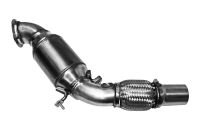 ECE Downpipe  61,5mm front pipe fits for BMW 120i F20/F21