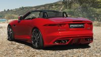 Rear diffuser piecha for V6 convertible/fastback-coupe fits for Jaguar F-Type