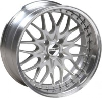 Kerscher KCS 3-tlg. silver polished Wheel 11x17 - 17 inch 4x100 bold circle