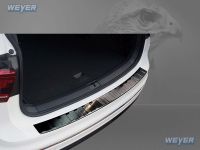 Weyer stainless steel rear bumper protection fits for VW Tiguan IIAD1