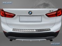 Weyer stainless steel rear bumper protection fits for BMW X1E48