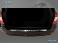 Weyer stainless steel rear bumper protection fits for SKODA Superb
