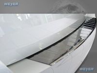 Weyer stainless steel rear bumper protection fits for SKODA Octavia III