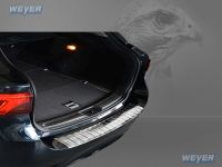 Weyer stainless steel rear bumper protection fits for TOYOTA Avensis III