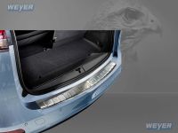 Weyer stainless steel rear bumper protection fits for OPEL Zafira