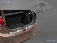 Weyer stainless steel rear bumper protection fits for HYUNDAI i205D