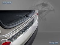 Weyer stainless steel rear bumper protection fits for HYUNDAI Tucson III