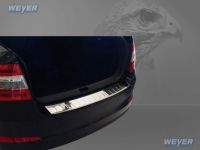 Weyer stainless steel rear bumper protection fits for SKODA Octavia III5E