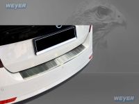 Weyer stainless steel rear bumper protection fits for SKODA Rapid