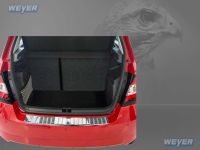 Weyer stainless steel rear bumper protection fits for SKODA Fabia III5D