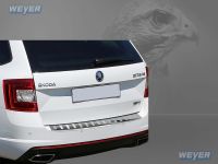 Weyer stainless steel rear bumper protection fits for SKODA Octavia III / RS