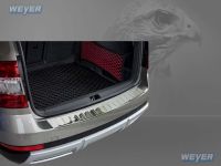 Weyer stainless steel rear bumper protection fits for SKODA Octavia III