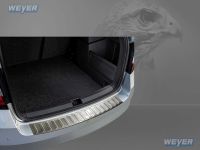 Weyer stainless steel rear bumper protection fits for SKODA Fabia