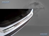 Weyer stainless steel rear bumper protection fits for SEAT Ateca