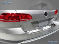 Weyer stainless steel rear bumper protection fits for VW Passat B7
