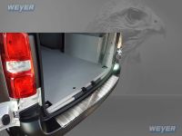 Weyer stainless steel rear bumper protection fits for CITROEN Jumpy III