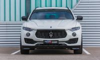 Front lip spoiler 2-pieces G&S real carbon fits for Maserati Levante