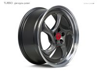 MB Design TURBO grey shiny polished Wheel 8,5x19 - 19 inch 5x108 bolt circle