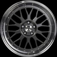 MB Design LV1 grey polished Wheel 8.5x19 - 19 inch 5x110 bolt circle
