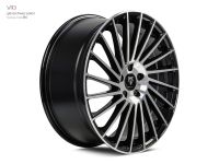 MB Design VR3 shiney black polished Wheel 8,5x19 - 19 inch 5x100 bolt circle
