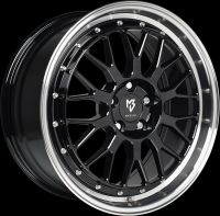 MB Design LV1 black shiney polished Wheel 8.5x19 - 19 inch 5x110 bolt circle