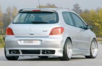 Rear apron incl. Screens Rieger Tuning fits for Peugeot 307