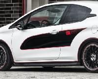 side skirts Musketier Carbon look fits for Peugeot 208