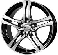 RC RC26 black glossy full polished (SGVP) Wheel 7,5x18 - 18 inch 5x120 bolt circle