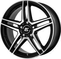 RC RCD17 black glossy full polished (SGVP) Wheel 6,5x16 - 16 inch 5x112 bolt circle