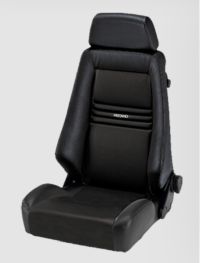 Recaro Specialist S Synthetic Leather black/Dinamica black for drivers side and passengers side with ABE