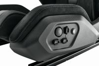 RECARO Sport C Leder schwarz / Dinamica schwarz Vollelektrische 8-Wege-Einstellung (Rckenlehne, Lngseinstellung, Sitzhhe, Sitzneigung), einfach bedienbares Schalterelement, extrem schlankes Design, sehr niedriger Hftpunkt, serienmig mit Vollpolsterk