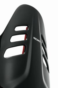 Recaro Podium GF | Alcantara black / leather red | size M Seat shell made of glass fiber reinforced plastic (GRP) |  RECARO Podium GF M: with cushion pads for medium-sized drivers |  ABE and FIA homologation |  Suitable for racetrack and street |  Sporty 