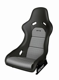 RECARO Classic Pole Position Leather Pepita Leather black pepita standard equipment + seat shell made of glass fiber reinforced plastic (GRP) + weight approx. 7.0 kg (without adapter and console) + ABE parts certificate * + belt feed-through for 4-point b
