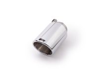 Remus 1 tail pipe : 102 mm angled, chromed, with adjustable spherical clamp connection fits for _Endrohre 1 Endrohr gerade