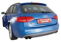 Remus Sportschalldmpfer links mit 2 Endrohren  84 mm schrg passend fr Audi S4 3,0l 245kW Quattro (4WD)
