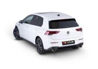 Remus Absorption sports silencer centered for left/right system (without tailpipes) incl. (EC) APPROVAL! fits for Volkswagen Golf VIII 2,0l TSI DSG 221kW Clubsport (DNF, mit OPF) ab 08/2020=>
