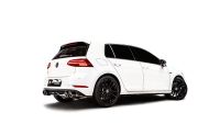 Remus OPF back system consisting of 2 connecting pipes, sports silencer in the middle for left/right system (without tailpipes), with 2 integrated flaps incl. EC approval fits for Volkswagen Golf VII 2,0l 221kW R 4-Motion (DNUE mit OPF) Facelift ab 12/201