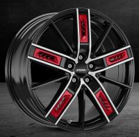 RONAL R67 Red Left                                                           JETBLACK-frontpolished          8.5x20 / 5x108
