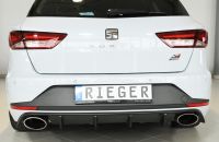 Heckeinsatz / Diffusor Rieger Cupra ST bis Facelift SG passend fr Seat Leon 5F