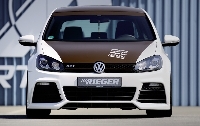 Rieger front bumper for cars with headlight cleaning incl. air intake cover  fits for VW Golf 6
