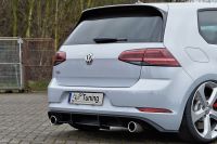 Heckdiffusor Einsatz Splitter Schwarz Glanz für VW Golf 7 GTI