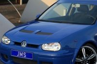 JMS Motorhaube Racelook inkl. Bser Blick (ohne Ausschnitt fr VW Zeichen) passend fr VW Golf 4