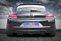 JMS rear apron Racelook inclusive diffusor and real carbon update fits for VW Scirocco 3