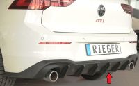 Rieger rear skirt insert UL fits for VW Golf 8