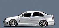 Rieger Tuning side skirts with air intakes fits for VW Bora