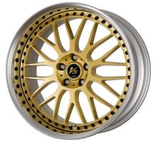 Work Wheels VS XX Gold (GLD) mit schwarzen Zierschrauben Felge 12.5x20 - 20 Zoll 5x112 Lochkreis